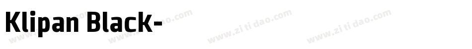 Klipan Black字体转换